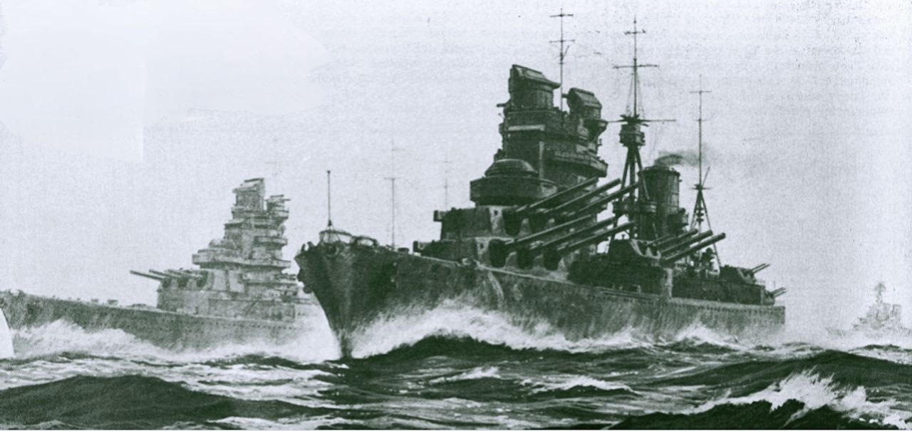 Bản tái dựng siêu thiết giáp hạm lớp N3 của Anh, do họa sĩ hàng hải Geoff Hunt vẽ. Thiết kế của “thiết giáp hạm 1922” vẫn chưa hoàn chỉnh khi dự án bị hủy bỏ sau Hiệp ước Washington, nên diện mạo cuối cùng của chúng có thể đã khác. Đây lẽ ra sẽ là những thiết giáp hạm được trang bị hỏa lực mạnh nhất từng được Anh Quốc chế tạo.