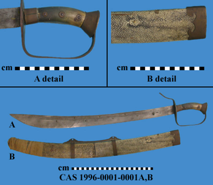 <a href="https://researcharchive.calacademy.org/research/anthropology/collections/index.asp?xAction=getrec&amp;close=true&amp;CollCtlgID=14347"><i>Hiện vật thanh kiếm đời Thanh với chuôi gươm được bọc bằng da cá mập (1900-1920). nguồn: CAS&nbsp;Anthropology Collections&nbsp;Database</i></a>
