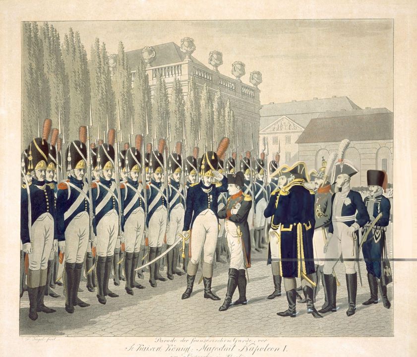 <i>Napoleon duyệt đội Cận vệ Hoàng gia</i>