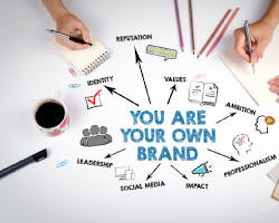 Self-branding như một kĩ năng thiết yếu. Nguồn dẫn: VectorStock / Thư viện hình ảnh đồ họa chuyên nghiệp.