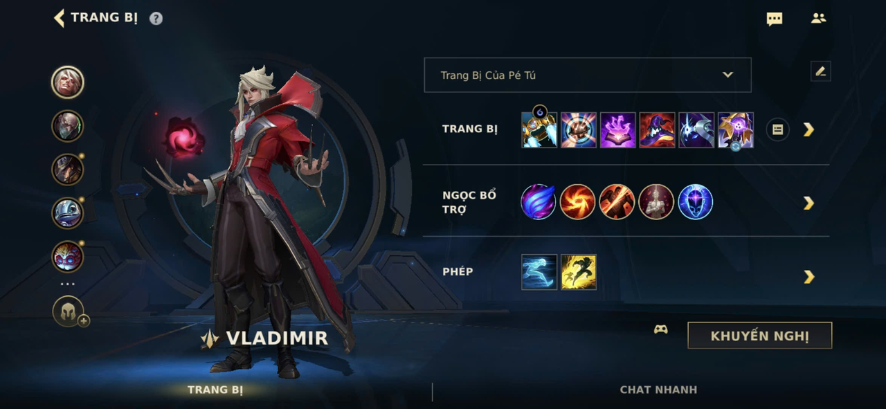 Trang bị của Vladimir