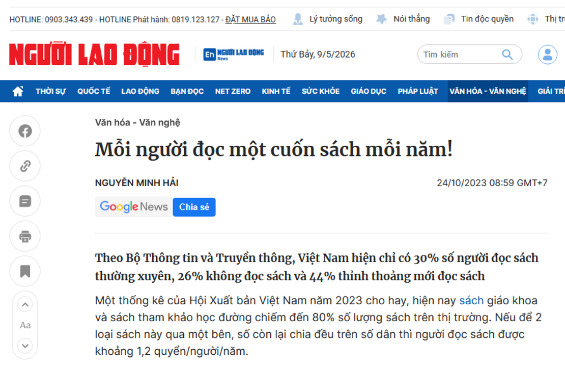 Tình hình kiến thức của các học giả online tại một số nước Đông Nam Á