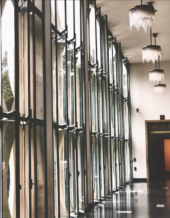 <i>The photo was taken through the lens of a group member.</i>