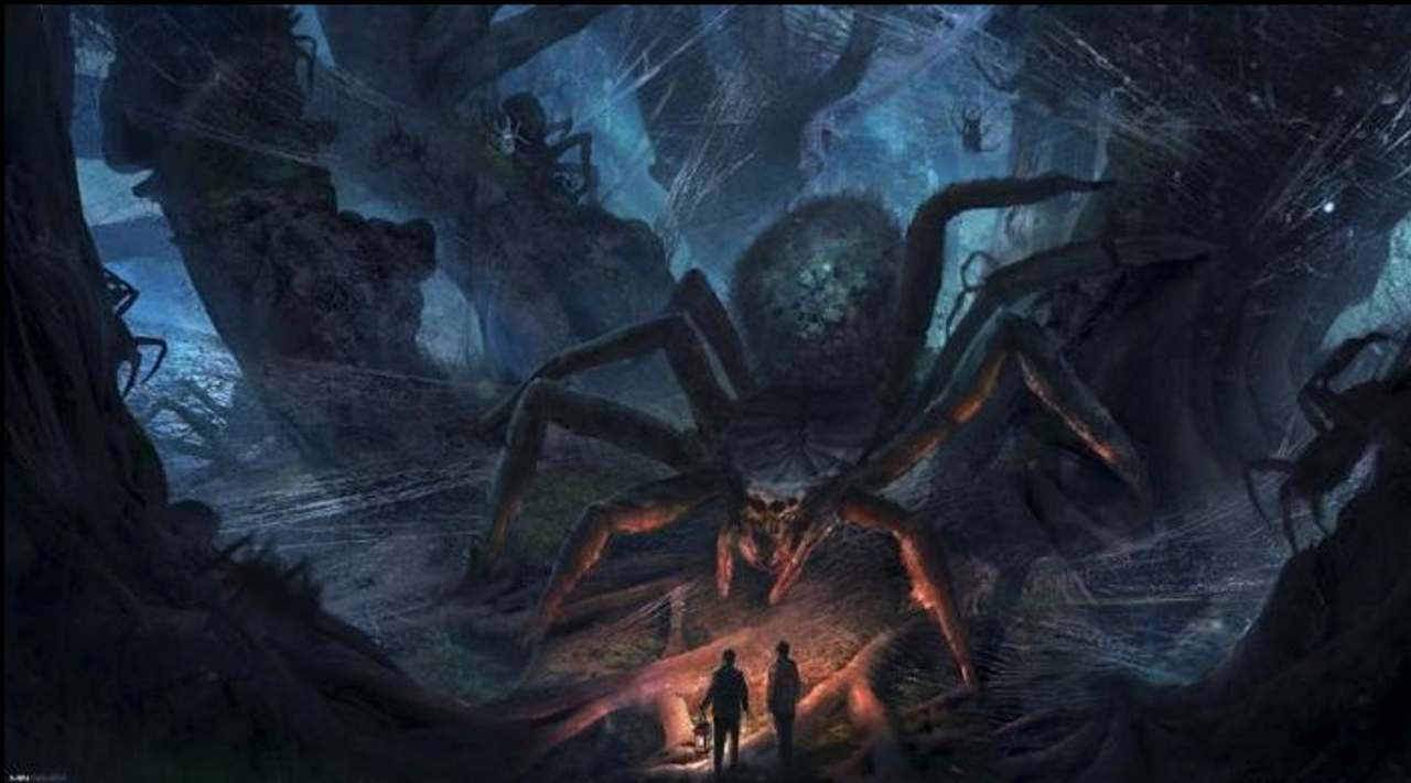 Aragog (trong Harry Potter và Phòng chứa Bí mật) là một con nhện đực lớn tuổi, kích thước của nó được mô tả to ngang một chiếc xe hơi nhỏ, khi di chuyển tạo ra âm thanh lớn