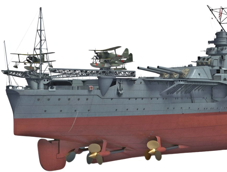 Thiết giáp hạm lớp Yamato có hai bánh lái – bánh lái chính và bánh lái phụ – với diện tích lần lượt là 46m² và 17m², thay vì hệ thống bánh lái đôi thông thường của các tàu chiến lớn khác.  Ban đầu, kế hoạch là lắp hai bánh lái, một ở phía trước và một ở phía sau, nhưng sau đó đã thay đổi để lắp bánh lái phụ cách bánh lái chính khoảng 15m về phía trước. Tuy nhiên, trong quá trình thử nghiệm, một đặc tính bất ngờ của bánh lái phụ đã được phát hiện, khiến các nhà thiết kế thất vọng: lực quay của con tàu khi đã bắt đầu đổi hướng quá lớn đến mức chỉ riêng bánh lái phụ không đủ khả năng giảm mô-men quay để đưa tàu trở lại hướng đi ban đầu. 