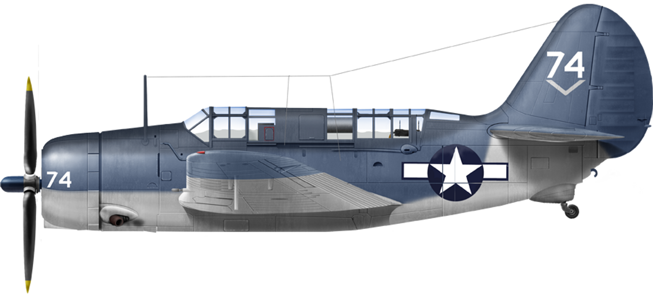 Chiếc SB2C-3 từ USS Ticonderoga, tháng 11 năm 1944.