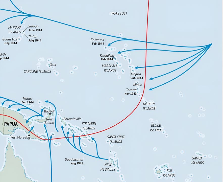Các hoạt động tiến công của Hải quân Mỹ ở vùng Trung tâm Thái Bình Dương trong năm 1943-1944.