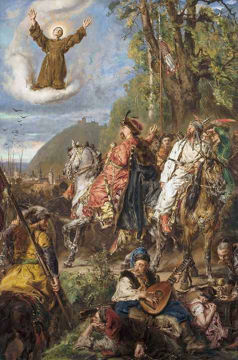 "Khmelnytsky và Tuhay-bei tiến vào Lviv", tranh của Jan Matejko