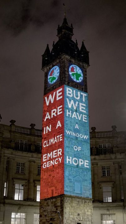 Climate Clock tại Glasgow, Scotland 2021