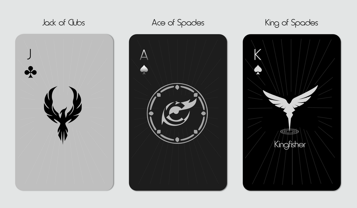 Ba lá bài - đại diện cho Bản ngã (Ego), Số phận (Destiny), Thành công (Success)