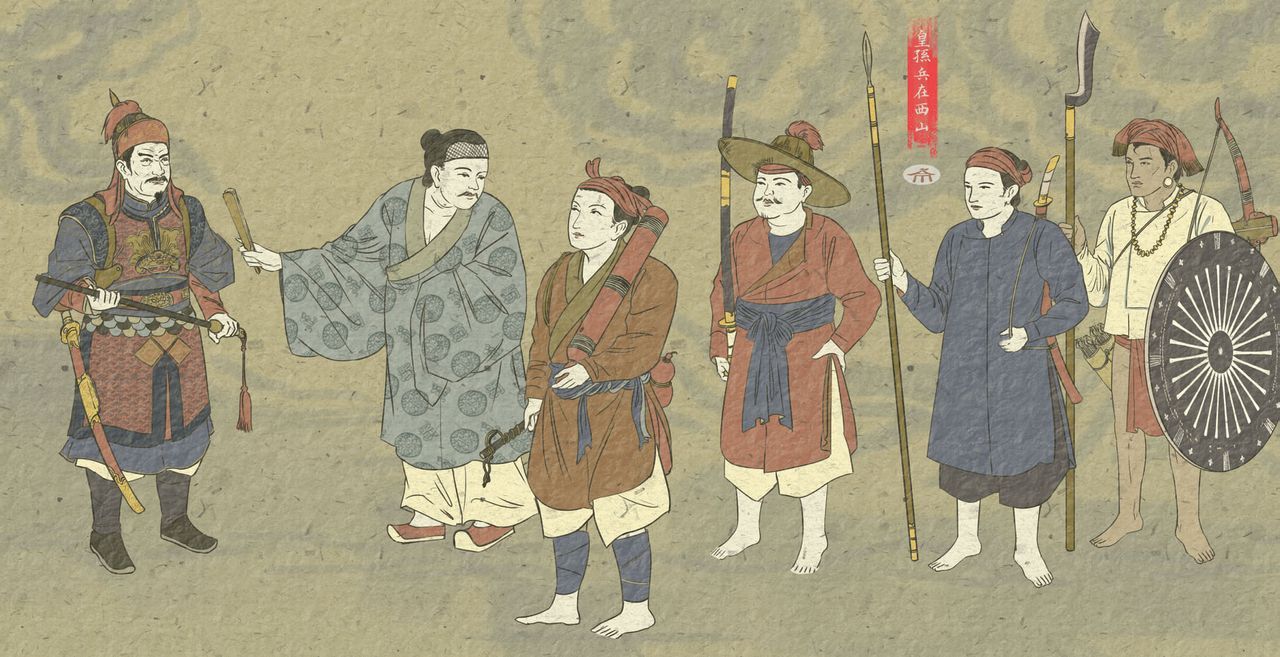 Quân Tây Sơn, tranh: Ấm Chè