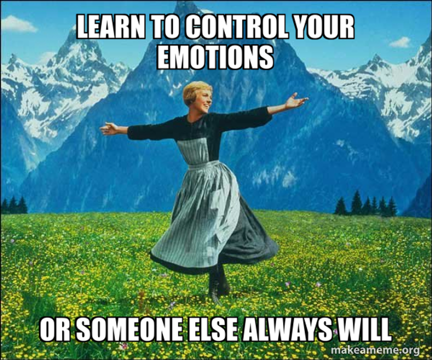 Chỉ bằng cách tạo ra "cái khoảng" đó, ta mới chuyển từ trạng thái bị động (bị điều khiển) sang chủ động (làm chủ).