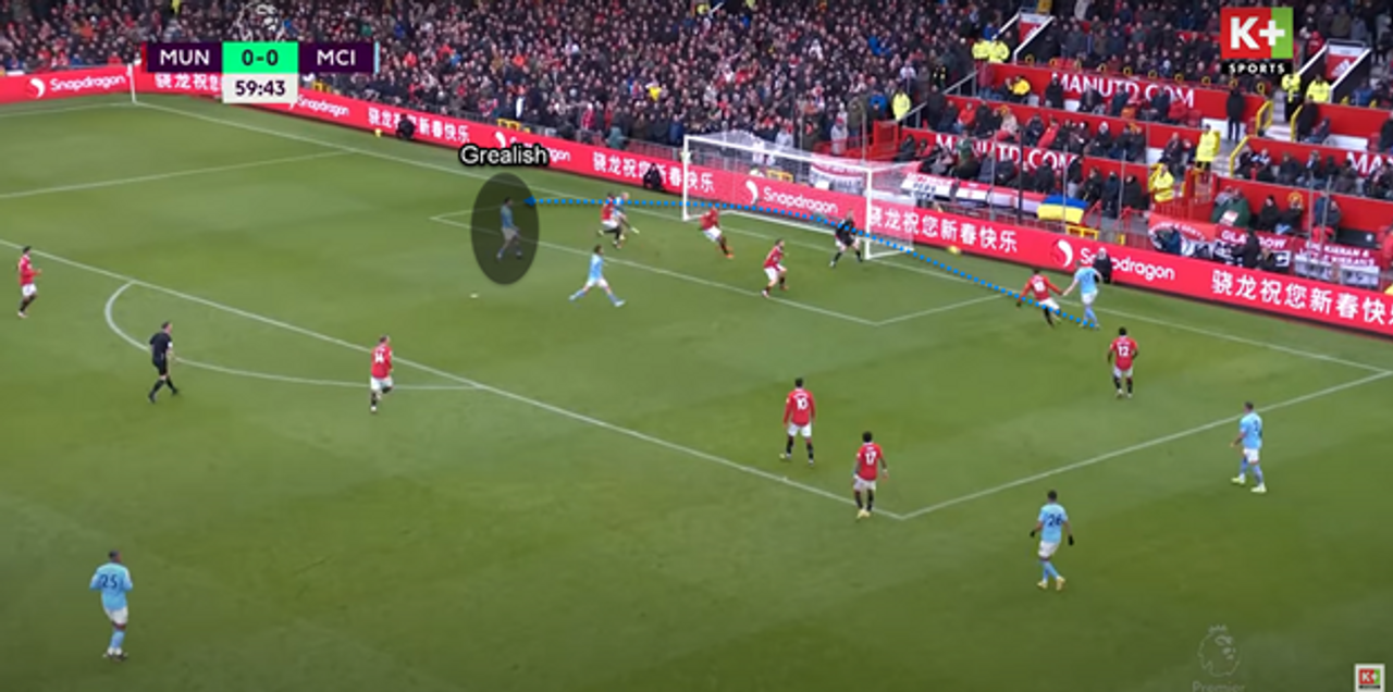 Grealish nhận đường tạt và ghi bàn