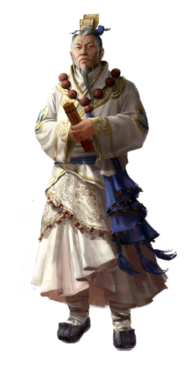 Sĩ Nhiếp, người có công lớn trong việc giữ đất Giao Châu yên bình trong thời loạn Tam quốc (tạo hình trong game Total War: Three Kingdoms)