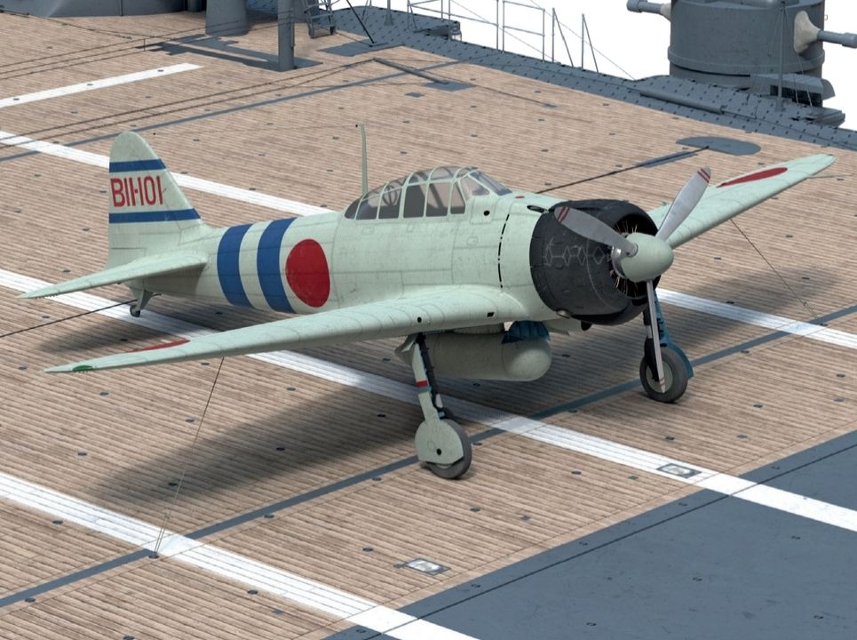 Máy bay tiêm kích được cố định vào các tấm móc khóa trên sàn bay.