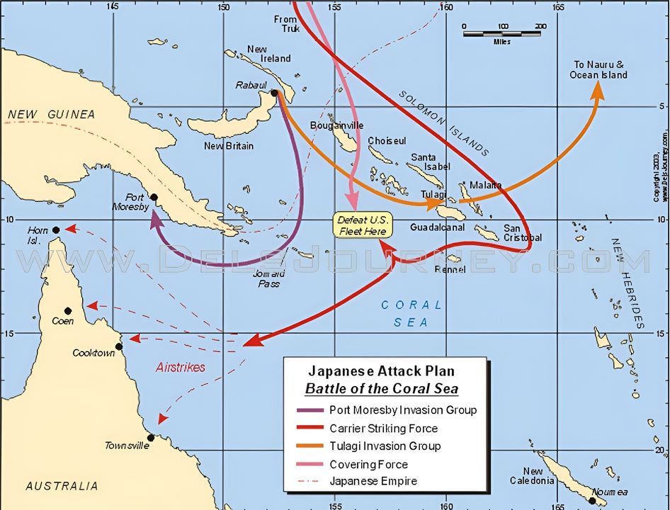 Chiến dịch MO ( MO作戦 - MO Sakusen) hay Chiến dịch Port Moresby là tên cho một kế hoạch của Đế quốc Nhật Bản nhắm chiếm quyền kiểm soát Lãnh thổ New Guinea thuộc về nước Úc trong Thế chiến II và các khu vực khác thuộc Nam Thái Bình Dương hướng tới mục tiêu cô lập nước Úc và New Zealand khỏi đồng minh Hoa Kỳ. Theo kế hoạch, lực lượng tàu sân bay Nhật Bản sẽ tiến hành các đợt không kích vào các căn cứ trên đất liền của lục địa Australia với mục tiêu loại lực lượng không quân địch ra khỏi vòng chiến nhằm giúp lực lượng xâm lược có thể đổ bộ vào Port Moresby. Ngoài ra, nếu như phát hiện ra có lực lượng tàu sân bay Mỹ đang hoạt động trong khu vực Biển San San Hô thì lực lượng Tấn công sẽ chuyển sang vị trí đã xác định và đánh bại Mũ tại đó.