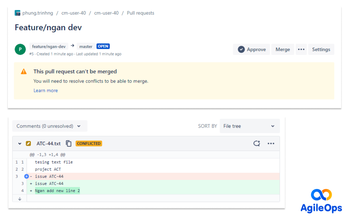 Kiểm duyệt với Pull request