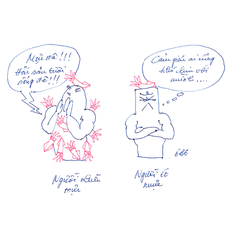 Người nhiều mực là người bán ế! Tươi vui lên bạn nhé!