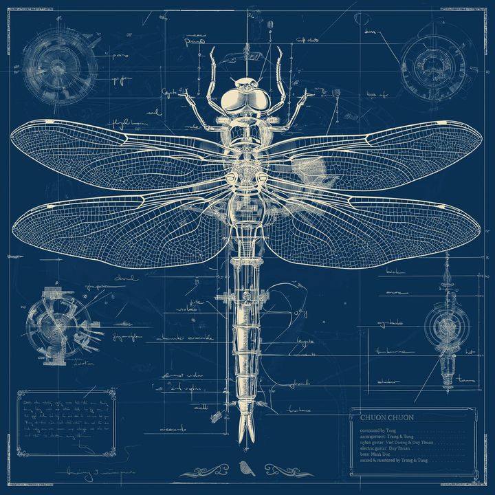 Artwork Chuồn Chuồn (Bay thấp)