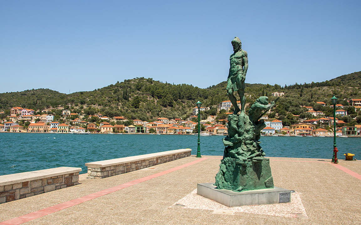 Tượng Odysseus trên đảo Ithaca ngày nay