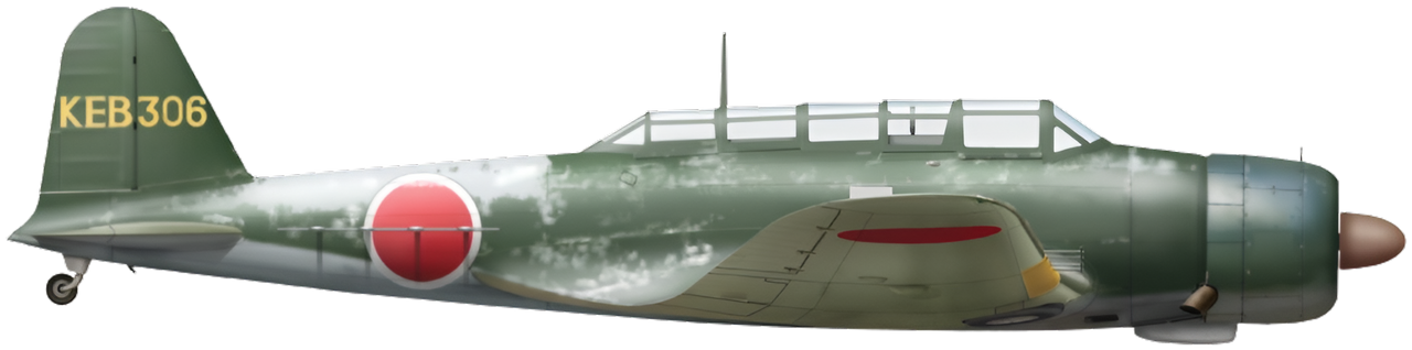 Chiếc máy bay B5N2 ‘KEB-306’ thuộc Không đoàn 931 (931th Kokutai), ở Saipan, vào tháng 6 năm 1944.