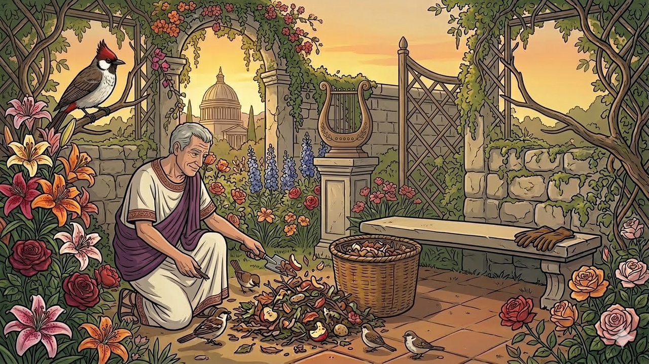 Nếu vứt bỏ hết rác thì sẽ không có phân bón cho hoa