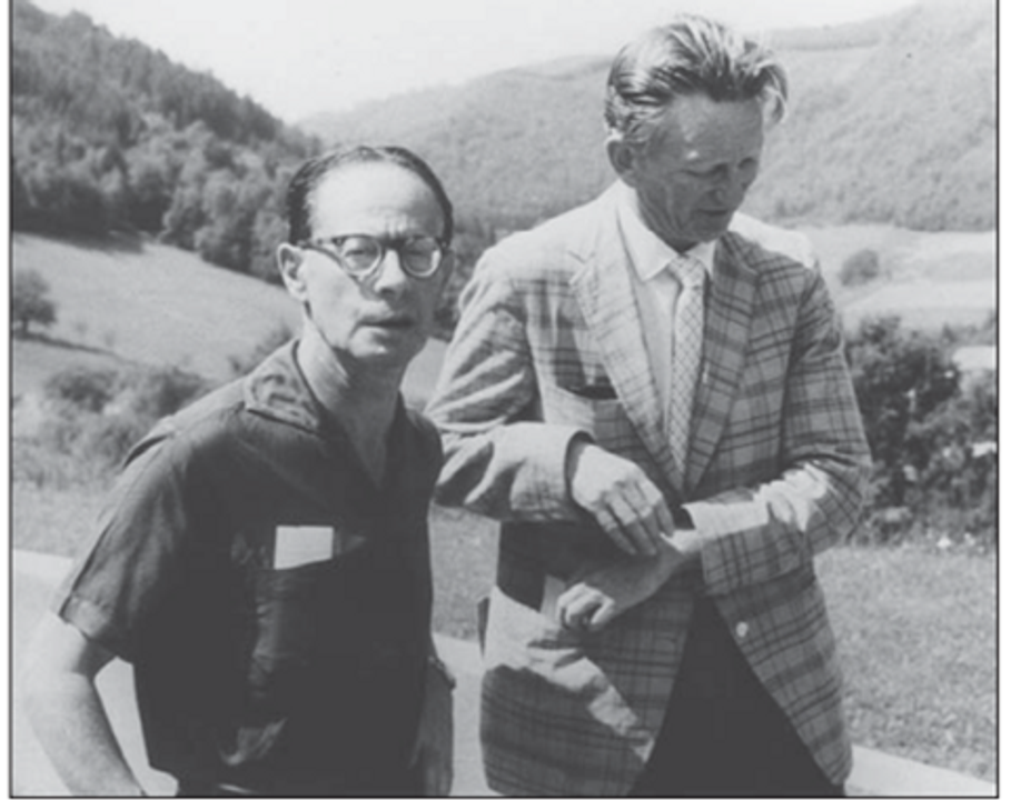 Atle Selberg (bên phải) với André Weil (bên trái) năm 1968  