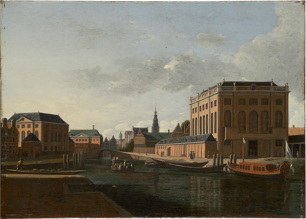 Gerrit Adriaensz.Berckheyde, The two Synagogues in Amsterdam, ca. 1680 – 1685