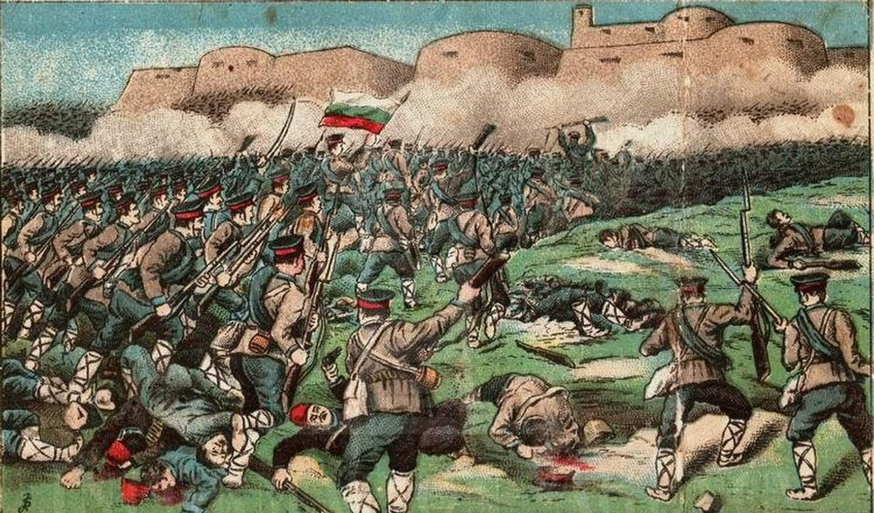 Quân Bulgaria tiến đánh quân Thổ ở Adrianopolis trong chiến tranh Balkan thứ nhất