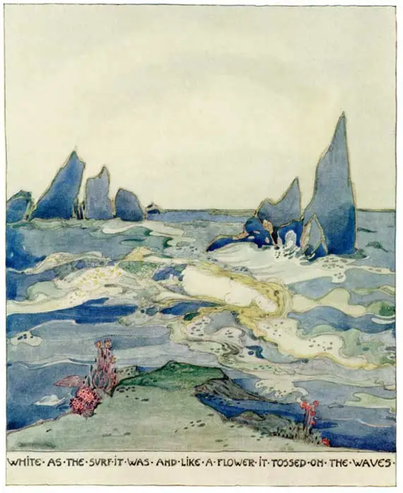 tinh khiết như bọt biển và như đóa hoa trên sóng biếc