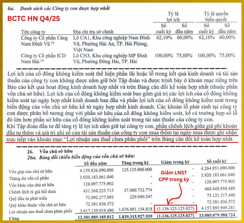 <i>Nâng tỷ lệ sở hữu giúp làm sạch phần Vốn chủ sở hữu thuộc về cổ đông công ty mẹ</i>