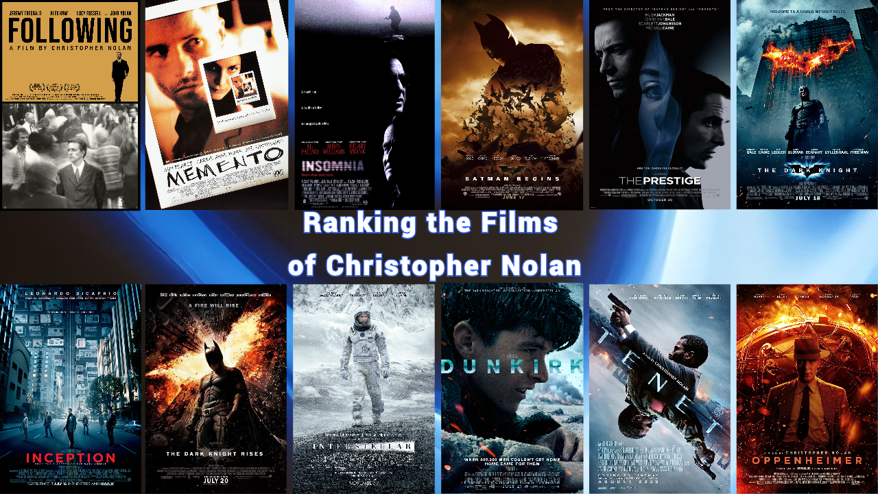 <i>Một số bộ phim của đạo diễn Christopher Nolan.</i>