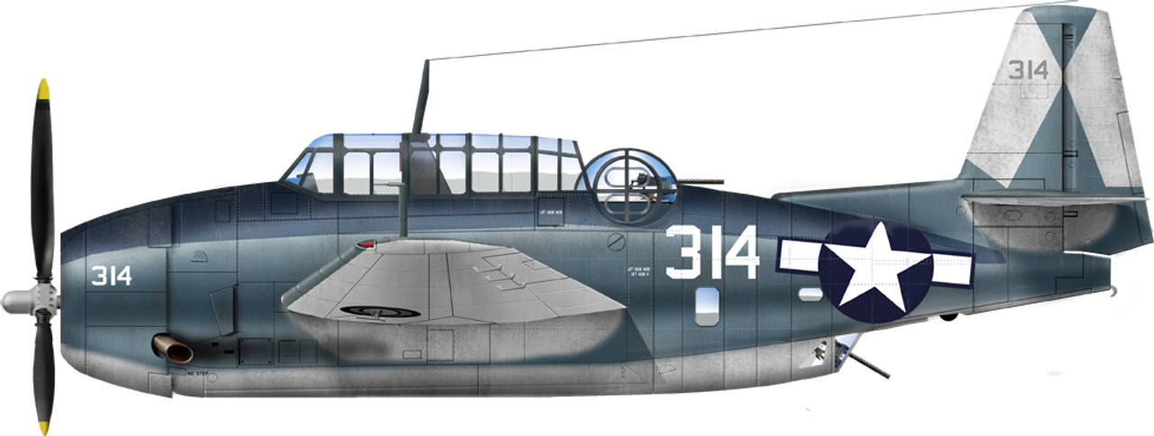 Chiếc máy bay TBM-3 thuộc USS Essex trong năm 1944.