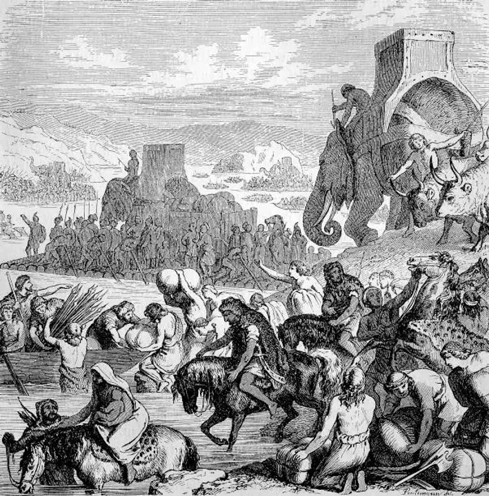 Hannibal vượt sông Rhone 