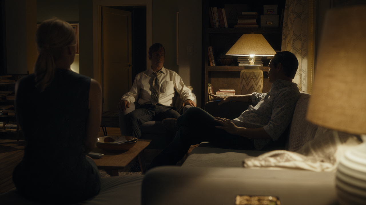 <i>Một phân đoạn được sắp đặt có chủ ý để ta có thể thấy rất rõ vị trí sói - cừu trong bố cục này. Chỉ một sai lầm dù là nhỏ nhất của Jimmy khả năng cao sẽ đem lại tai họa lớn cho Kim.</i>