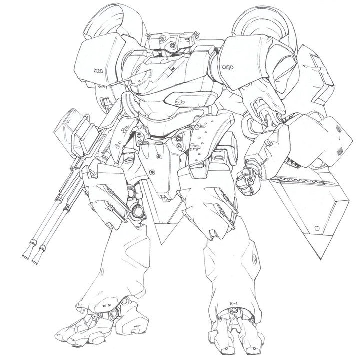 Strategic Defense Force Integrated Mechanic Soldier Type-4 "Akashima". Nguồn: Evangelion wiki