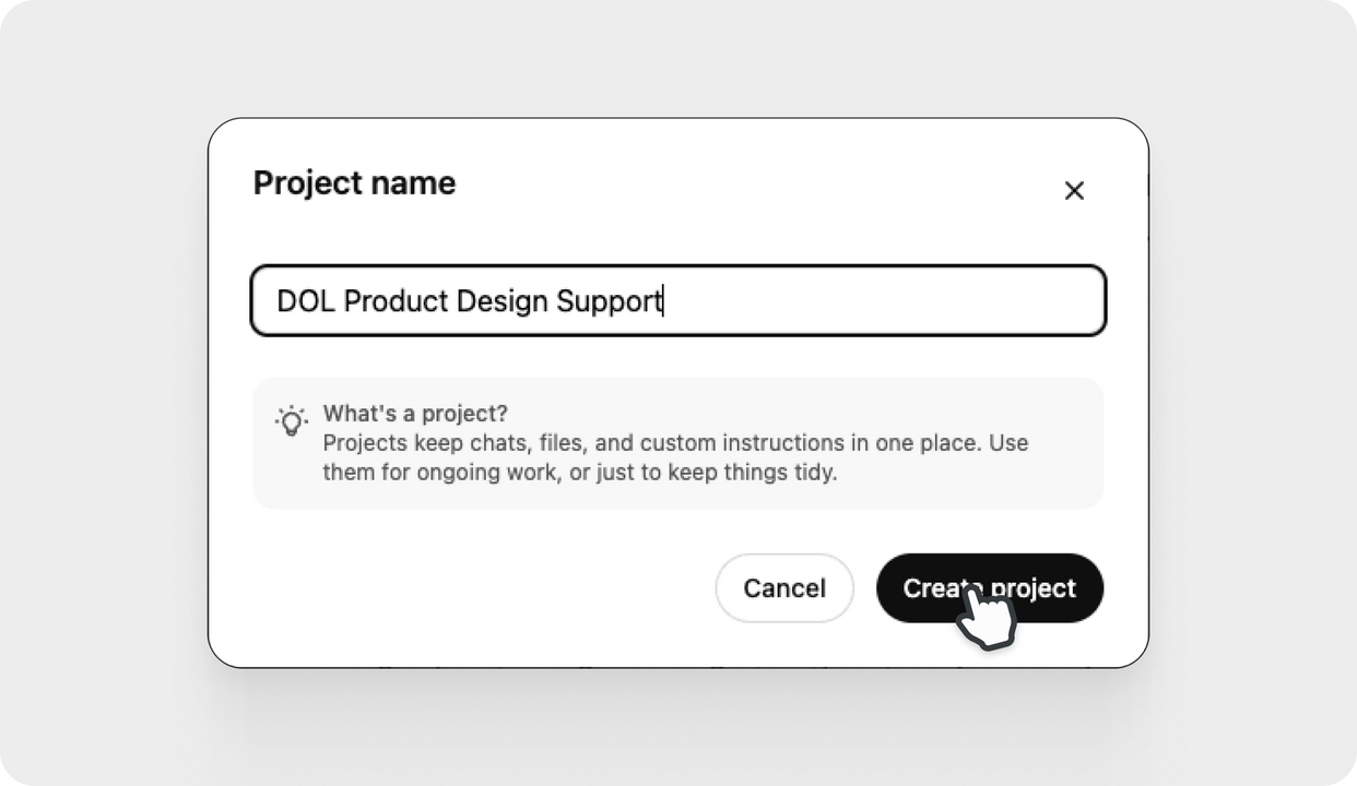 Đặt tên tùy vào ý định của bạn dành cho project.