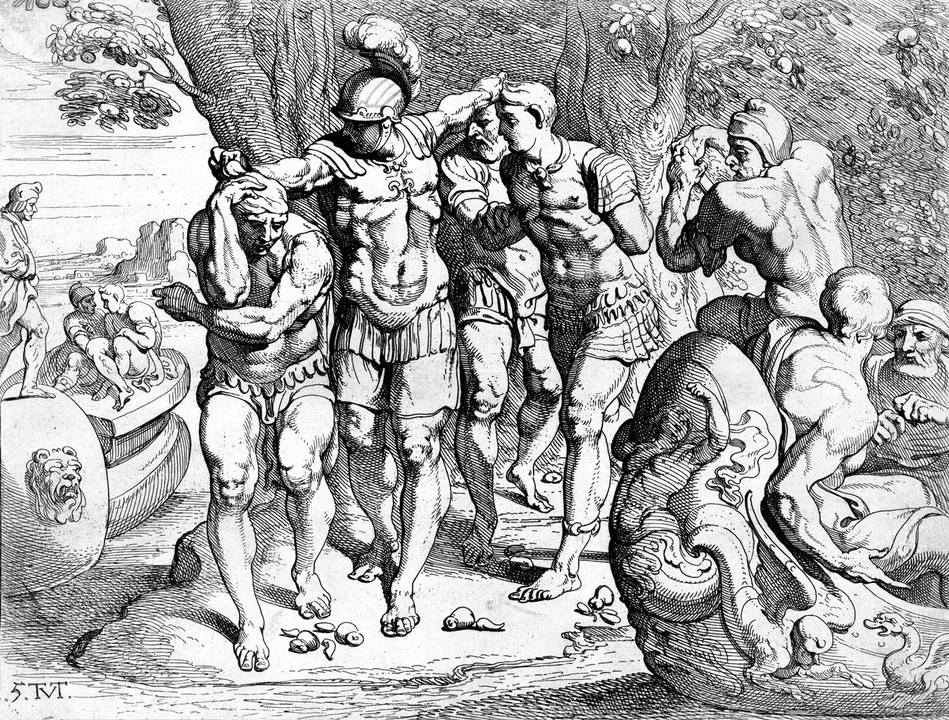 Odysseus cứu những thuỷ thủ ăn hoa sen