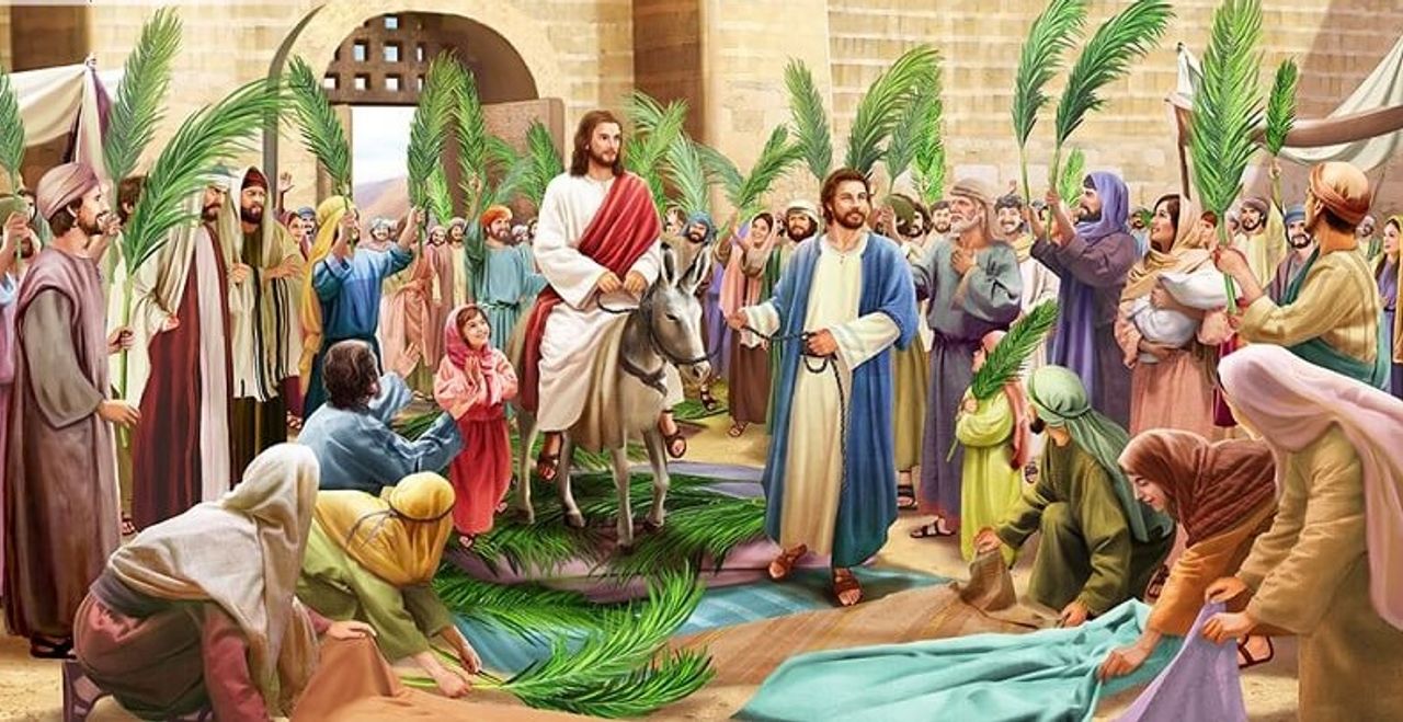 Đức Jesus tiến vào Jerusalem