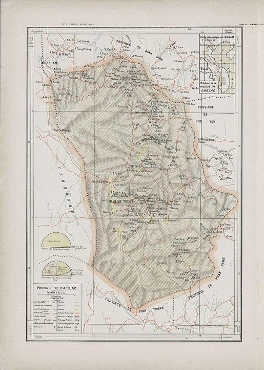 Bản đồ Đắk Lắk năm 1909
