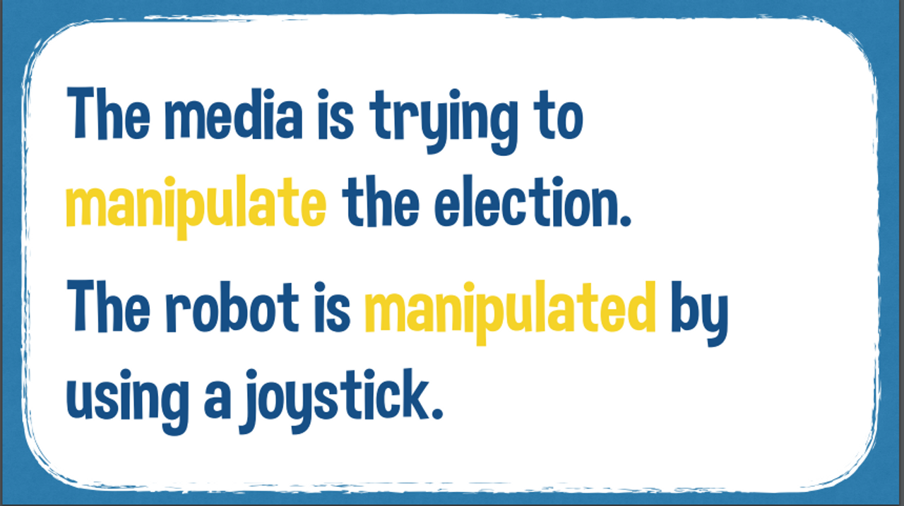 <i>Hình ví dụ cho manipulate</i>