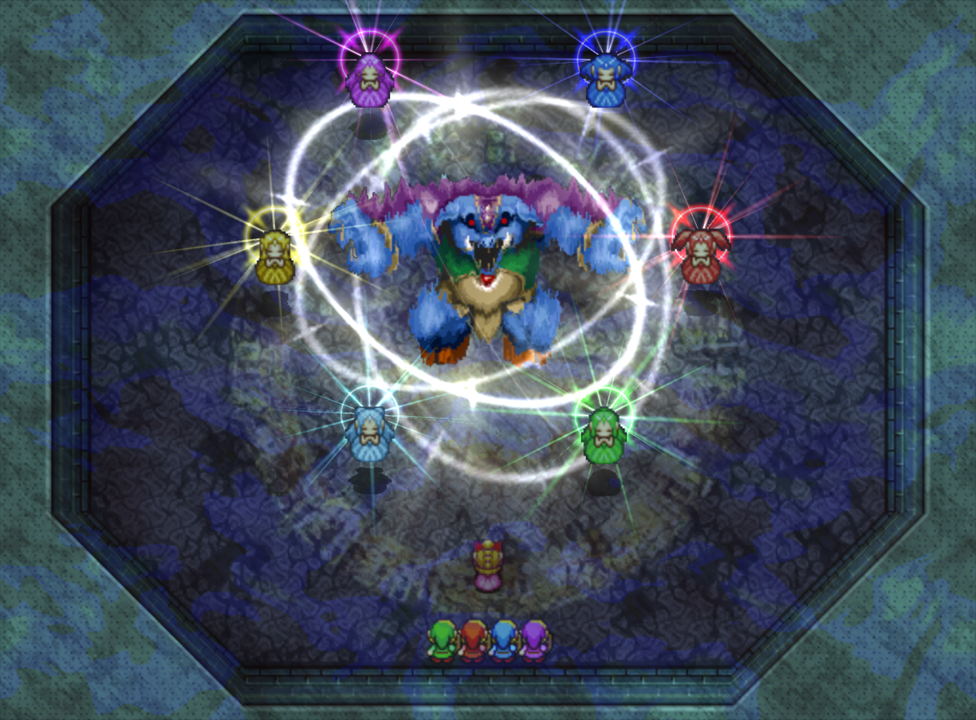 Ganon bị phong ấn vào Tứ kiếm