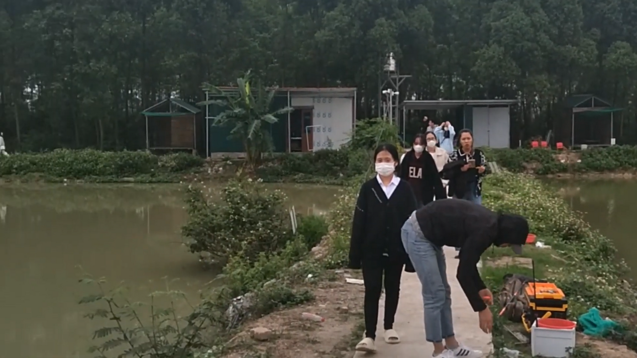 Khung cảnh sông nước cực chill.