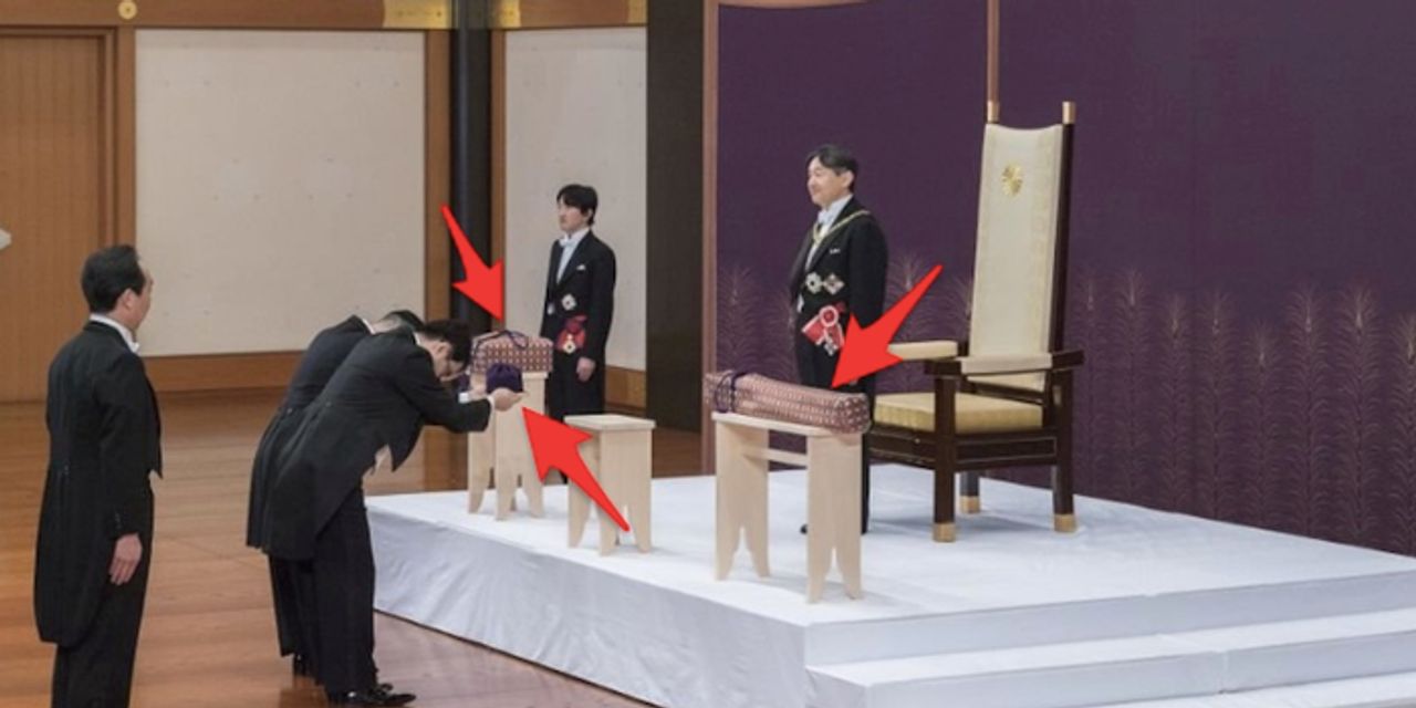 3 món bảo vật được dâng lên tân Nhật Hoàng Naruhito