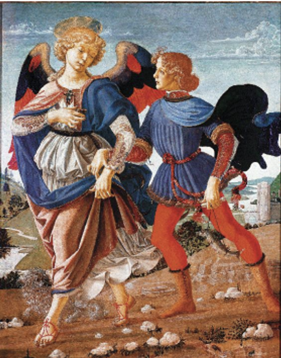 Tobias và Thiên thần của Verrocchio và Leonardo