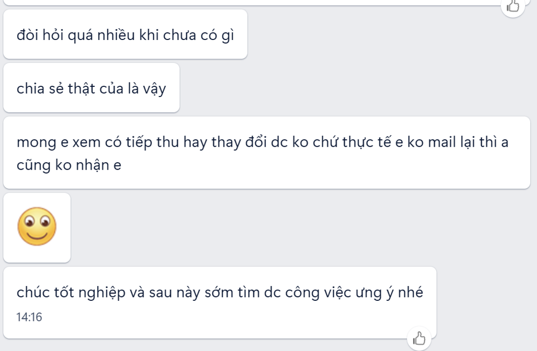 "Một trong những feedback của 1 lần chơi ngu"