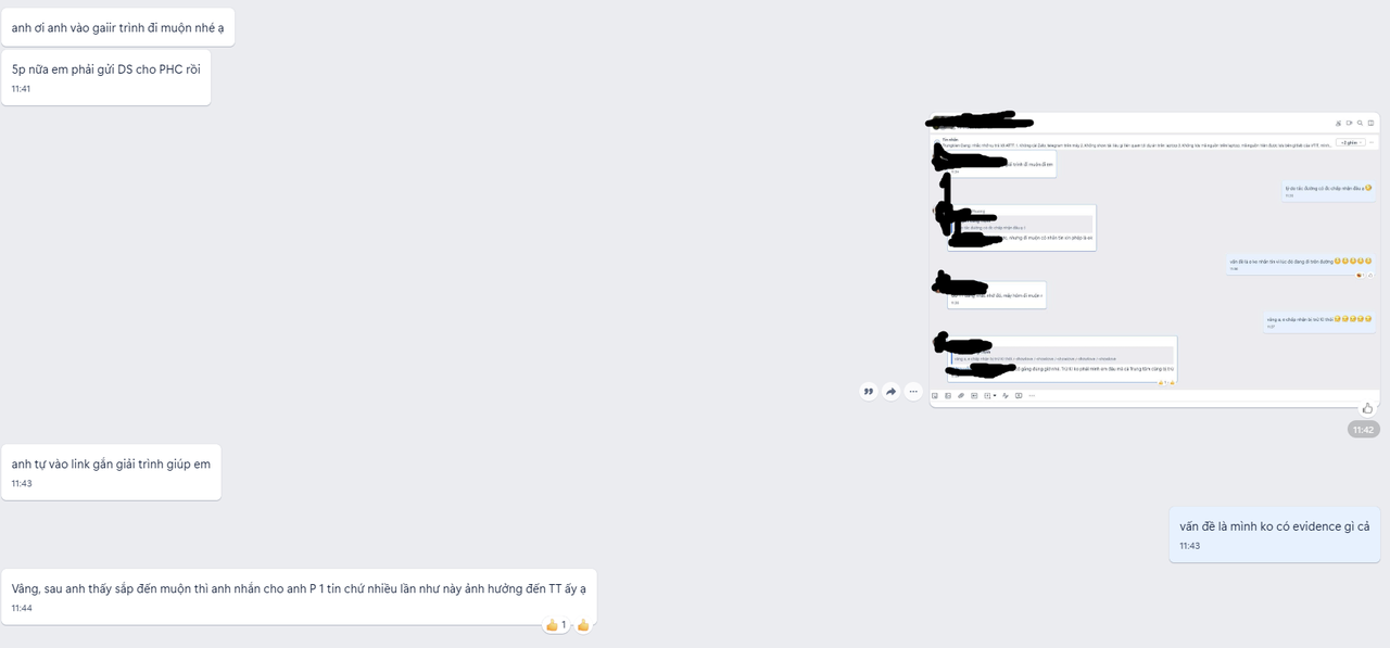 Còn nhắn riêng nhắc nhở nữa chứ