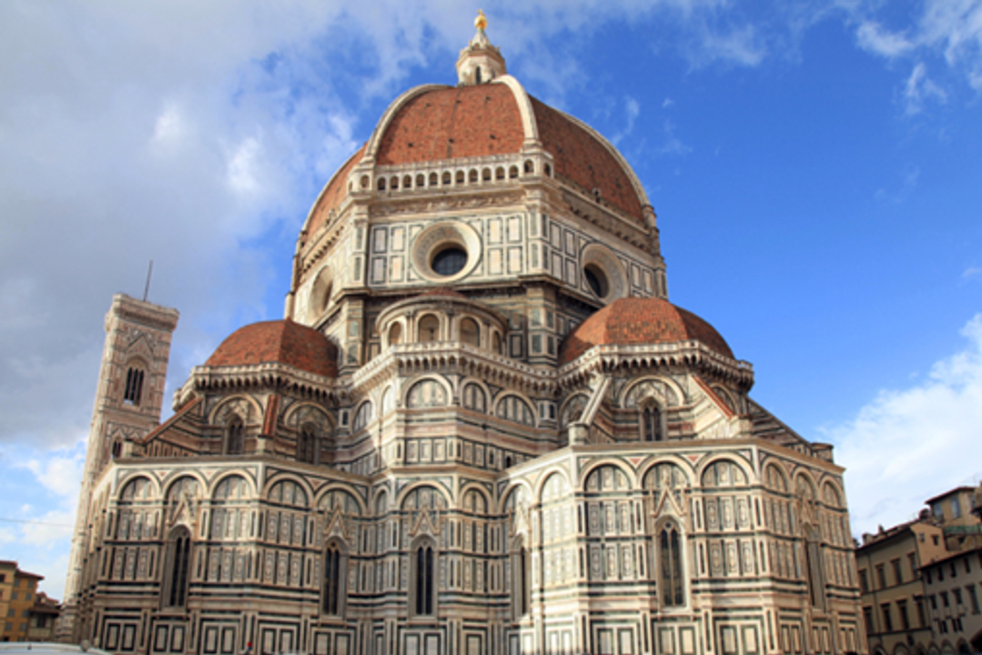 Vòm nhà thờ Santa Maria del Fiore ở Firenze theo hình dạng catenary úp ngược