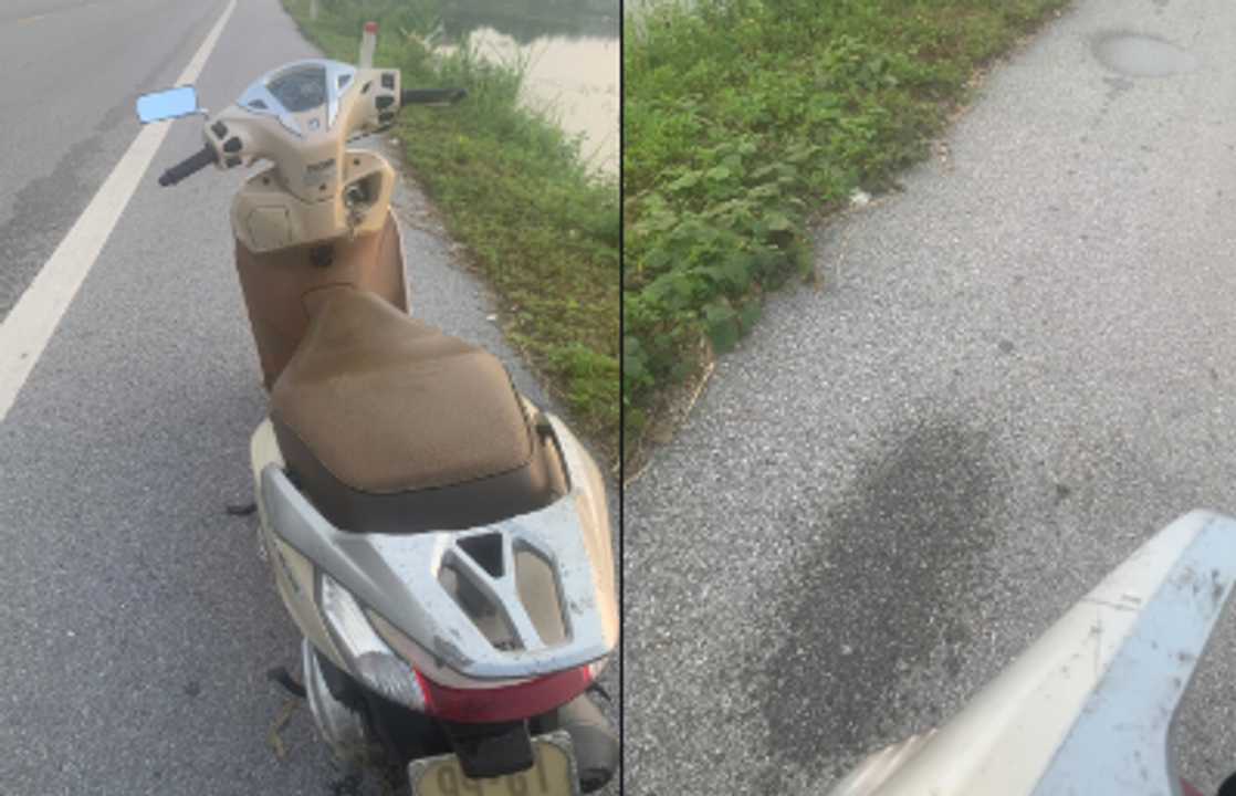 Xe chết máy do dính nước.