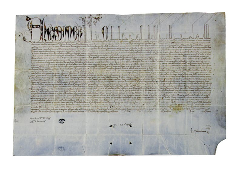 Tông sắc của Giáo hoàng Alexander VI (1493).